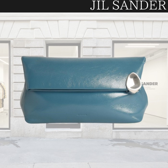 関税込★VIP価格【Jil Sander】ジュエルレザークラッチ