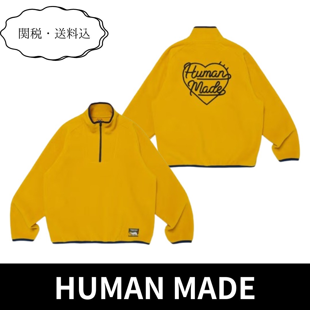【関税・送料込】HUMAN MADE フリース ハーフジッププルオーバー
