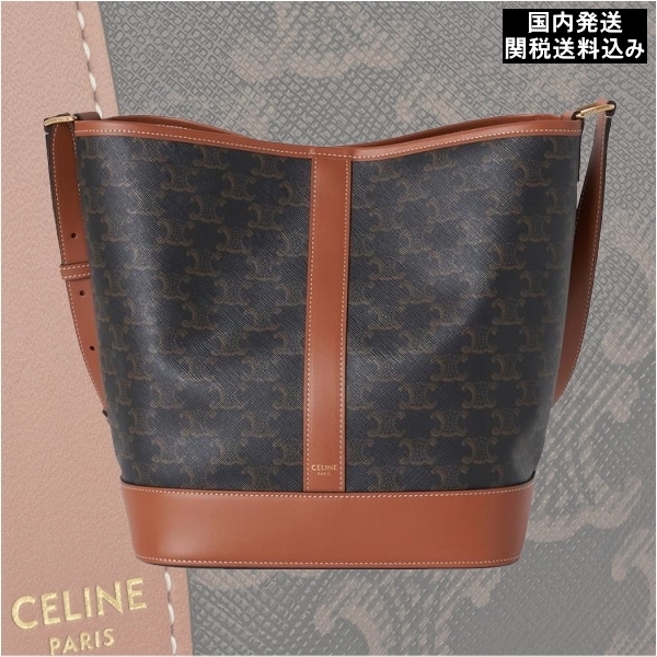【関税込】CELINE ミディアム バケット トリオンフキャンバス