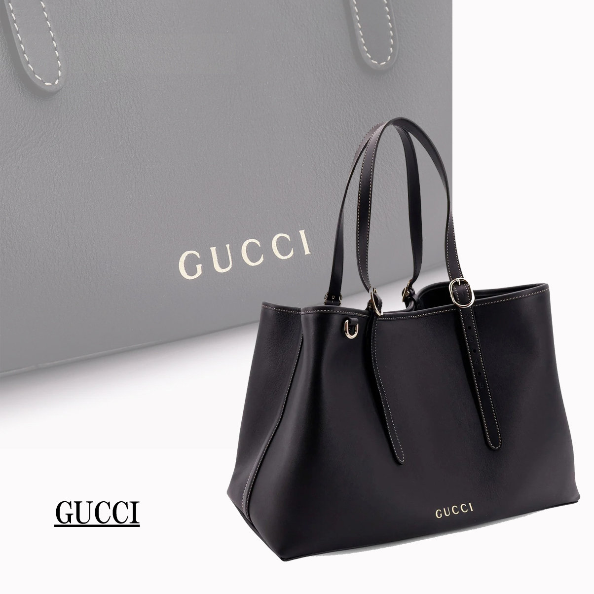 GUCCI グッチ GGエンブレム トート バッグ ロゴ
