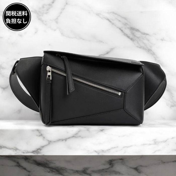 LOEWE スモール パズル バムバッグ アナグラム Black 関税送料込