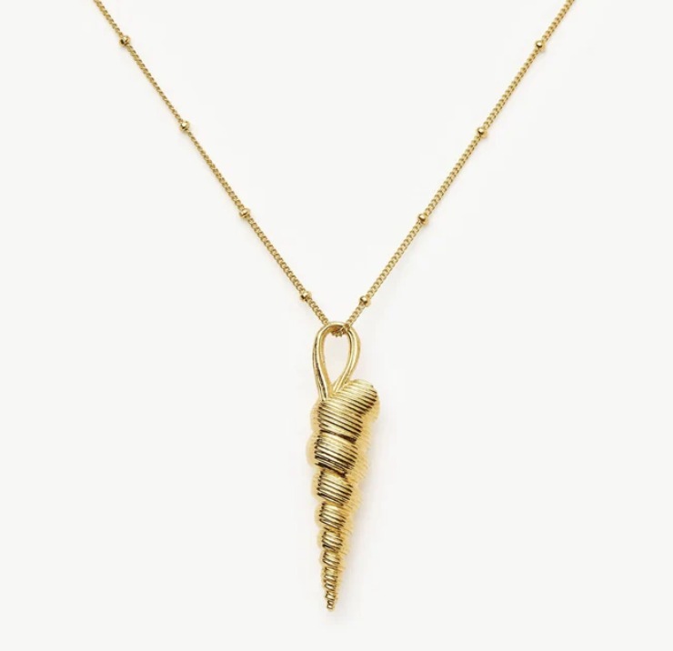 【MISSOMA】Shell Ridge ネックレス 18K シェルモチーフ