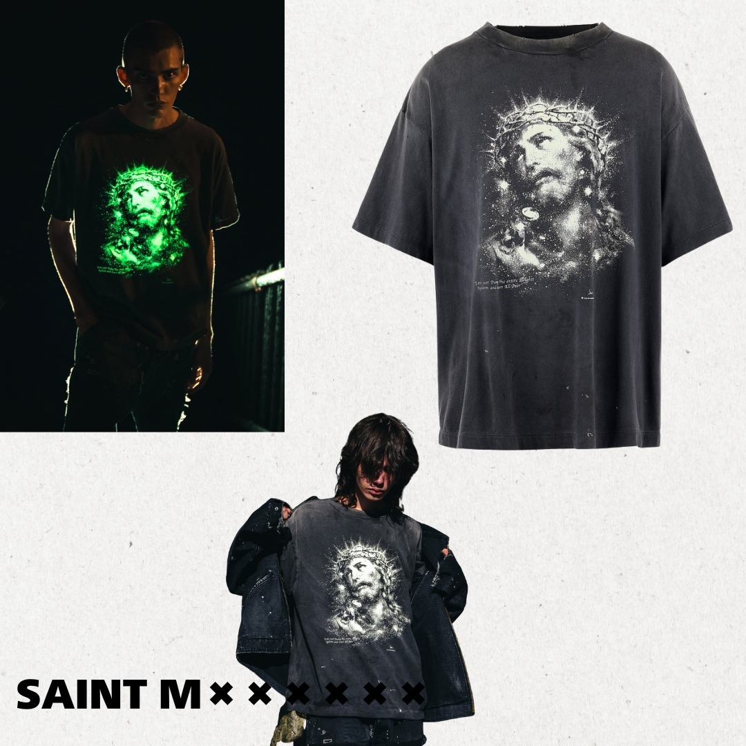 【国内買付】SAINT M××××××/ SS TEE/JESUS
