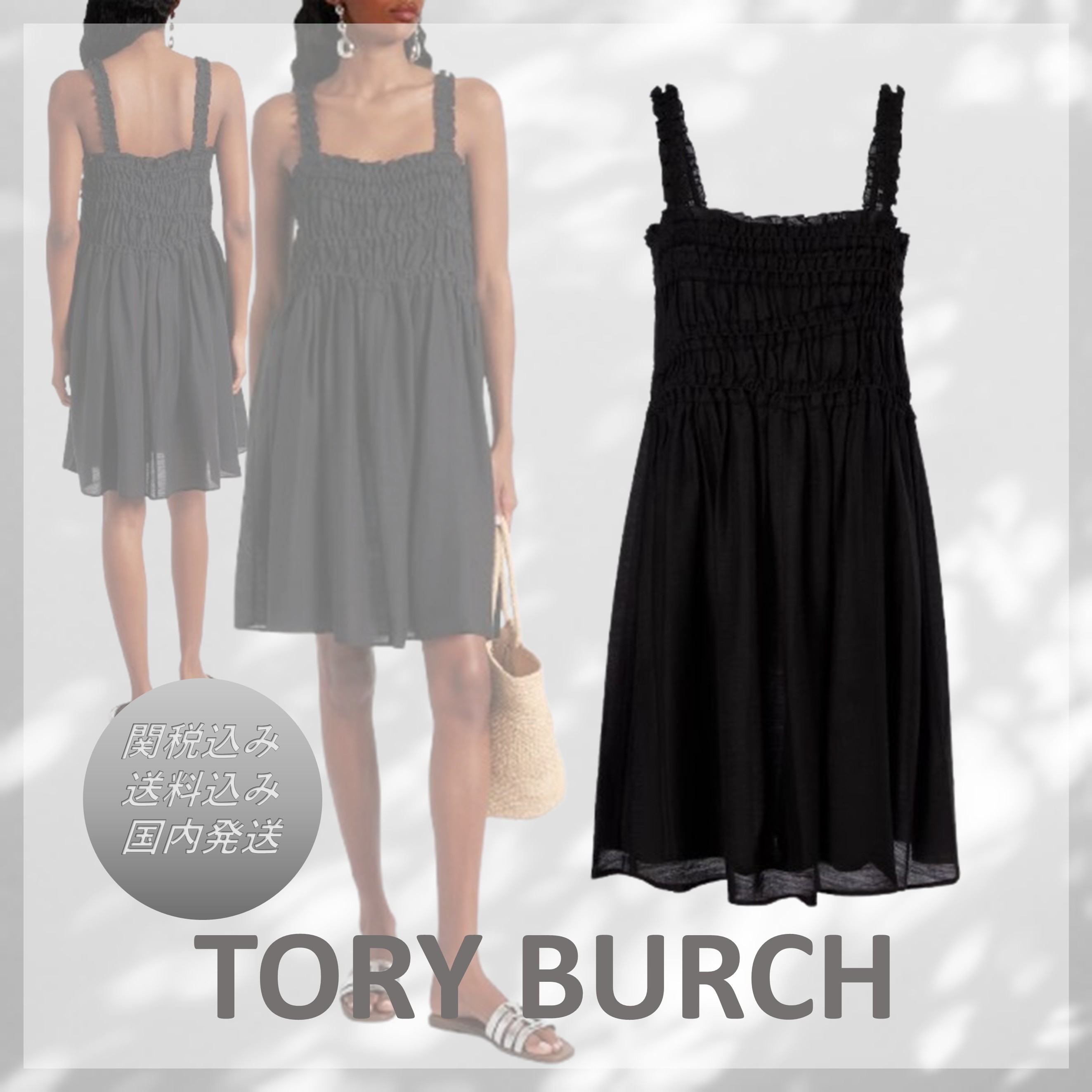 送料込/関税込■Tory Burch■スモックミニドレス