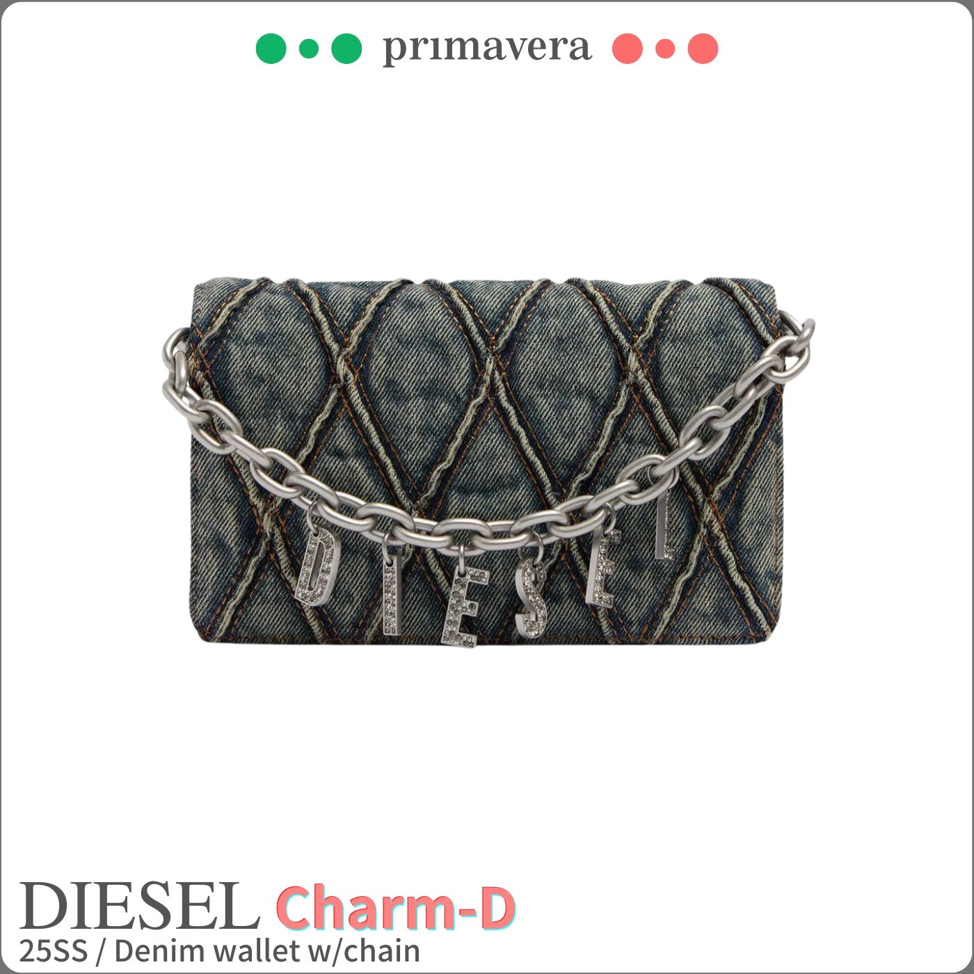 DIESEL◆Charm-D◆ デニム ウォレットバッグ