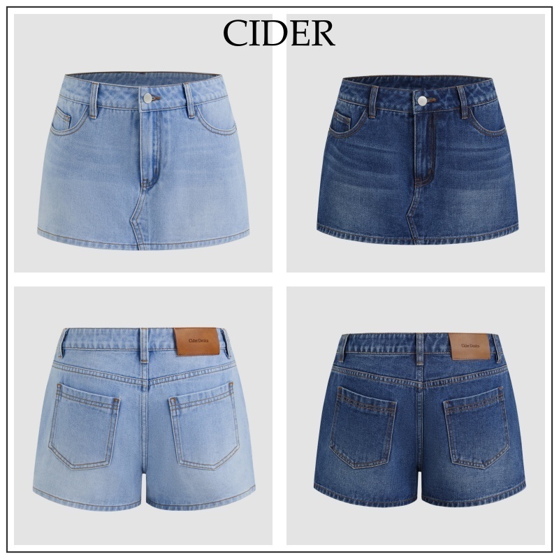 Cider◆デニム ローライズ マイクロミニ スコート【送料込み】