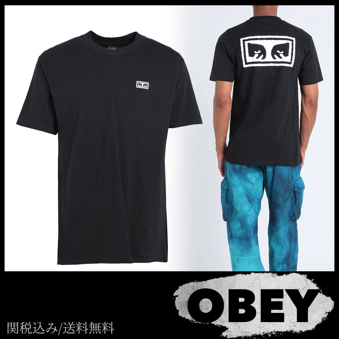 Tシャツ【OBEY】関税込み送料無料 ジャージー素材 プリント ロゴ