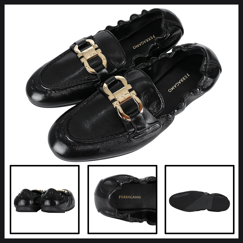 ★送料関税込★FERRAGAMO JODIE ガンチーニ レザー モカシン