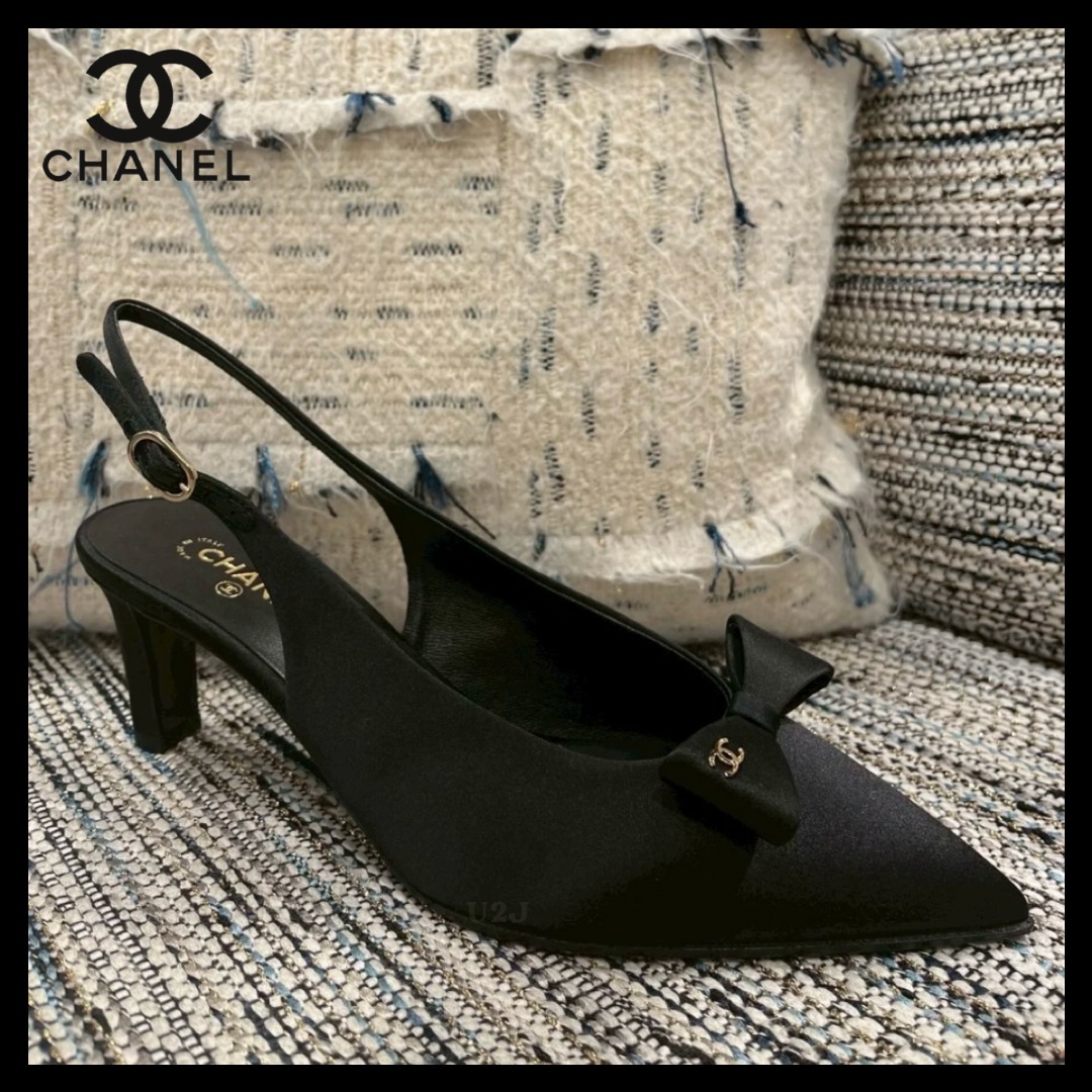 《エレガント♪おしゃれ》 CHANEL スリングバック シューズ