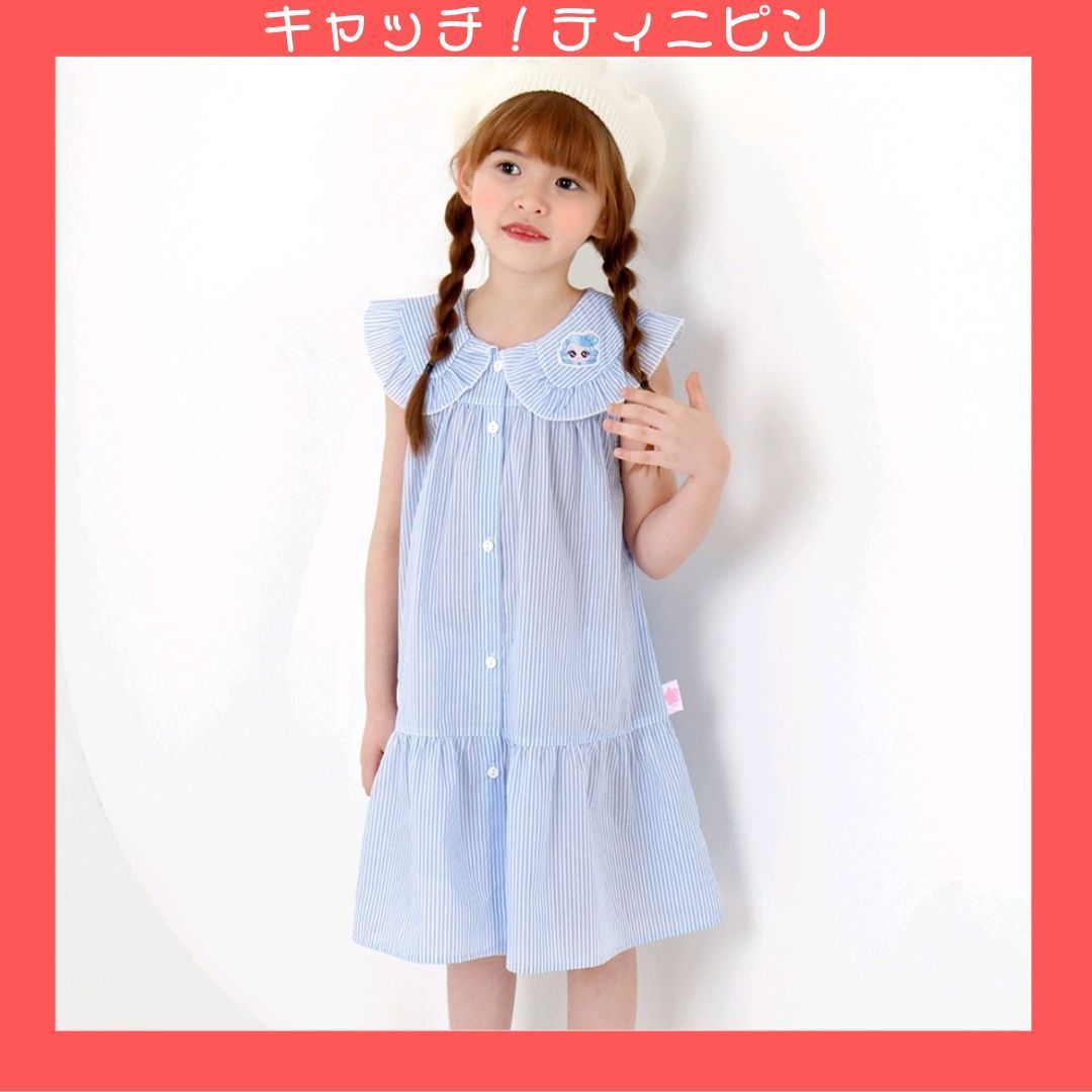 人気☆【ティニピン】ビッナピンビックカラーウブンワンピースBL
