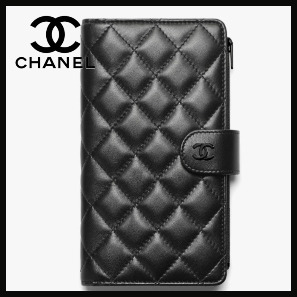 【ギフトにも◎】CHANEL 折りたたみ長財布
