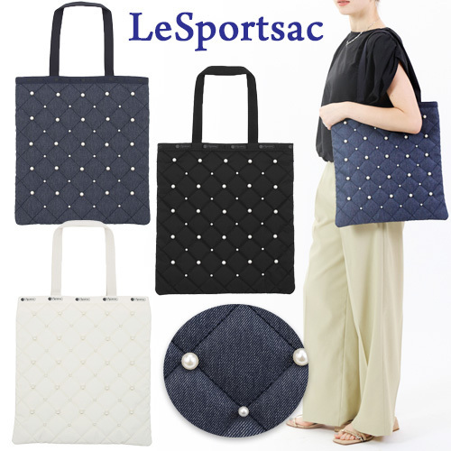 国内直営【LeSportsac】LG EMERALD TOTE W トートバッグ パール