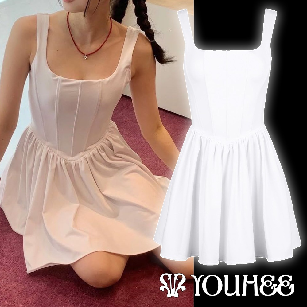 ワンピース [YOUHEE] BASIC CORSET DRESS WHITE