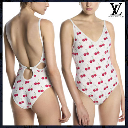 *大人可愛い人気水着*【Louis Vuitton】スウィムスーツ白 ホワイト（白）系 Louis Vuitton(ルイヴィトン) ワンピース水着