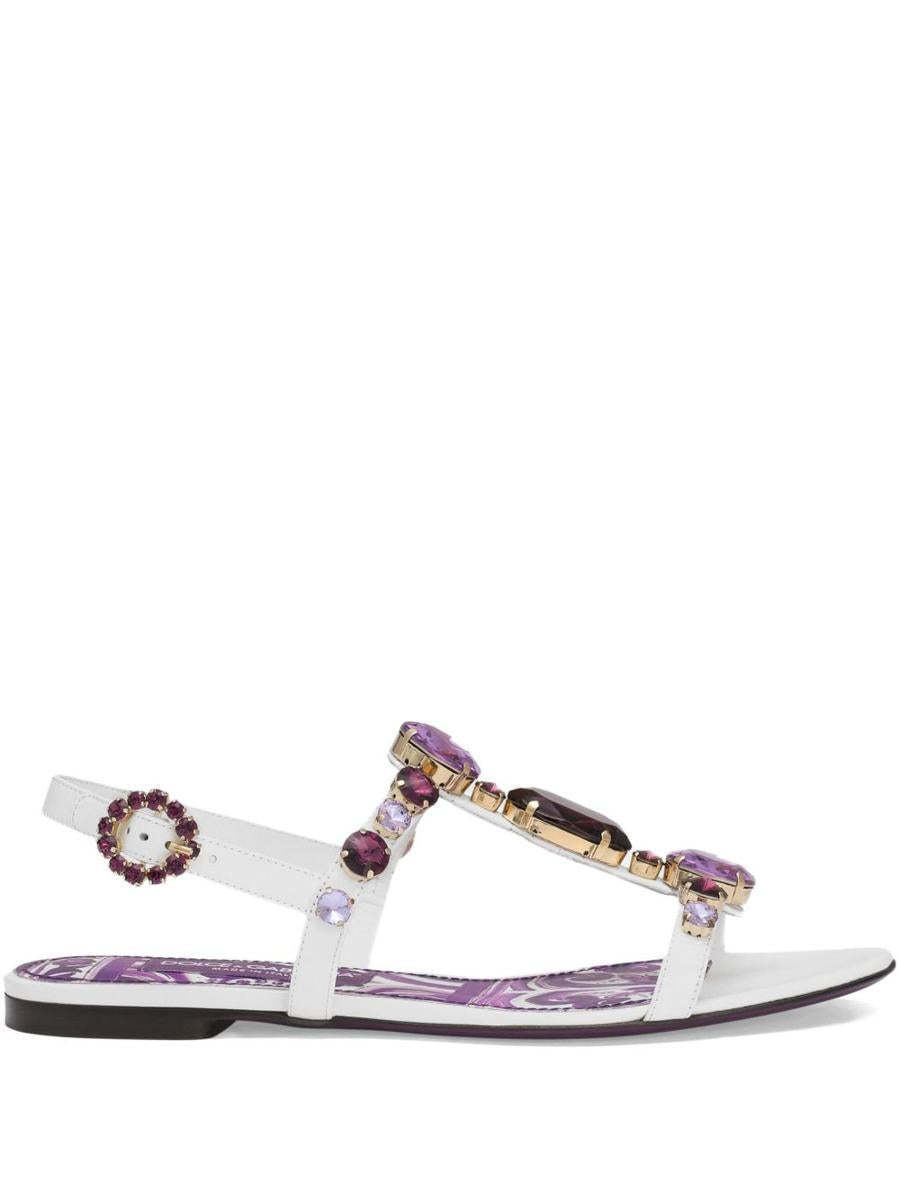 【関税＆送料込み】Dolce & Gabbana Maiolica Leather Sandals
