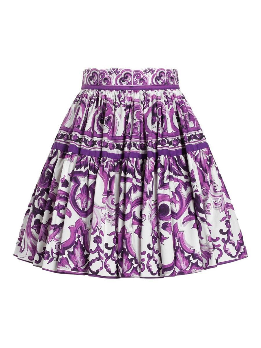 【関税＆送料込み】Dolce & Gabbana Maiolica Print Cotton Sk