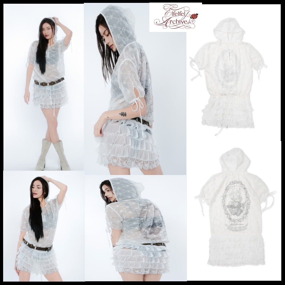 韓国大人気★elfelfelf archives★LACE HOODIE DRESS★早期完売