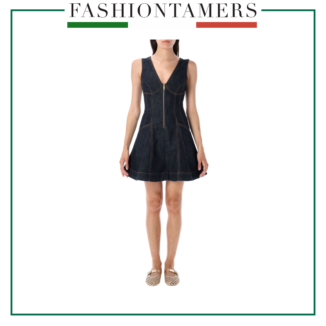 パーティードレス SELF PORTRAIT PF25801SBL Dresses Denim mini dress