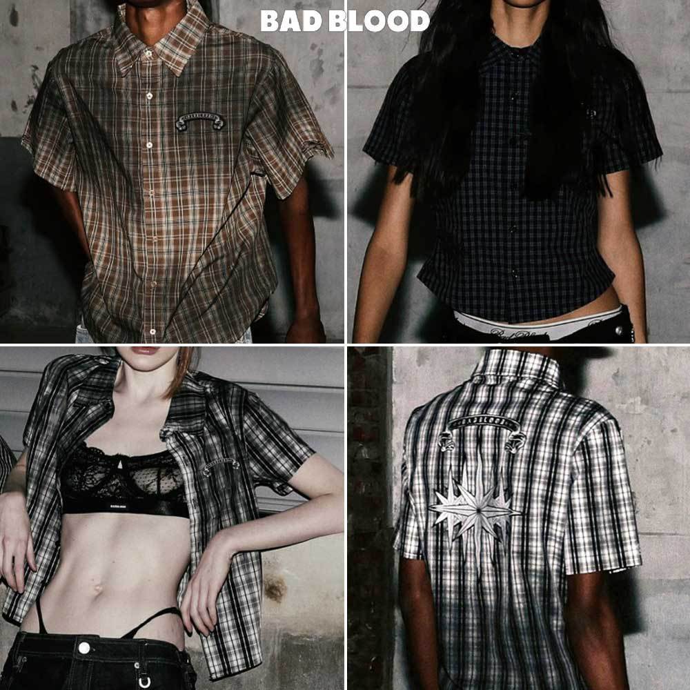 ☆BADBLOOD☆Cosmo Graphic Short Sleeve Shirt シャツ 男女兼用
