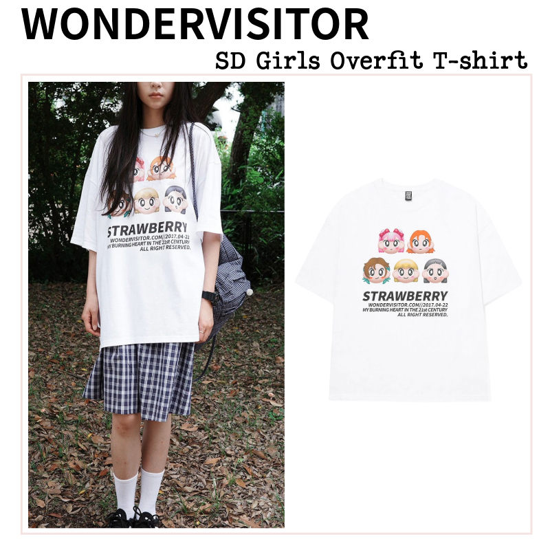 Tシャツ・カットソー [WONDERVISITOR] SD Girls Overfit T-shirt