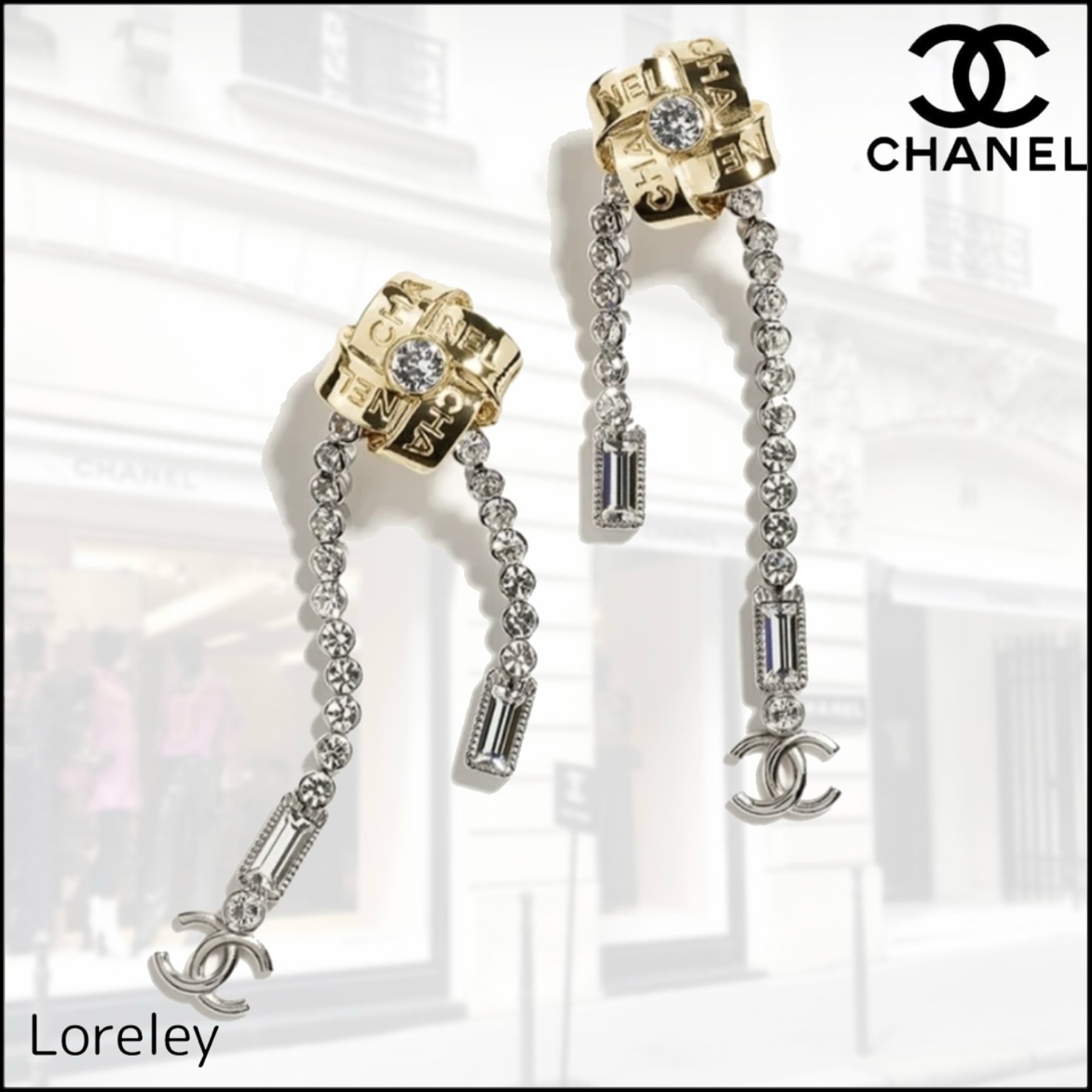 【高級感溢れる】CHANEL ピアス ゴールド