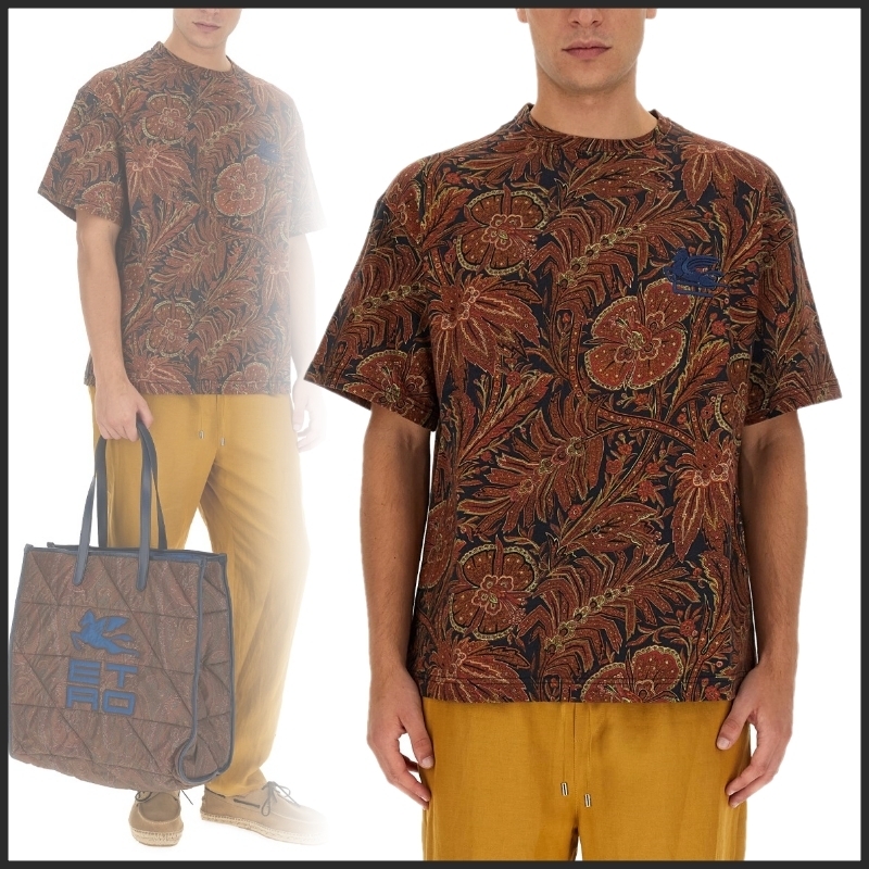 【時を超えた優雅さ】ETRO Tシャツ ペイズリーフローラル