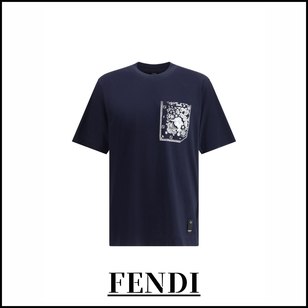 【FENDI】バンダナ プリント ポケット Tシャツ