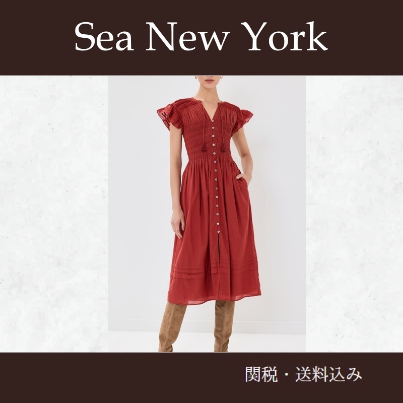 Sea NEW YORK★ノミソリッドドレス