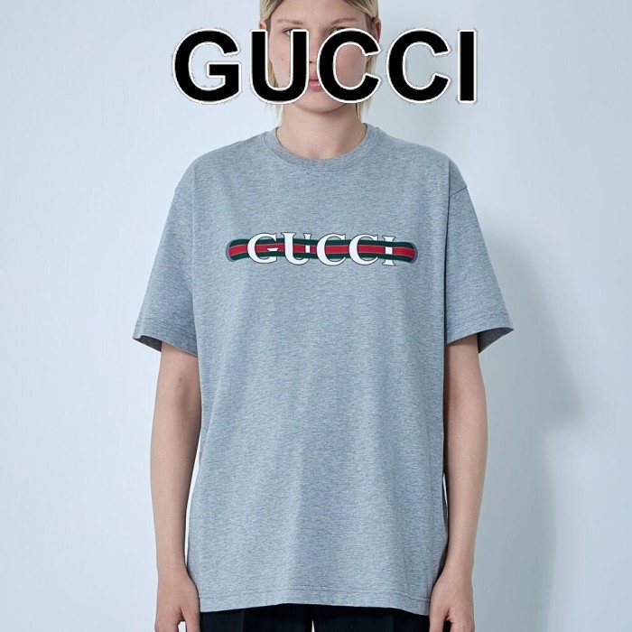 ★SALE★【送料関税無料】GUCCI プリント コットンTシャツ