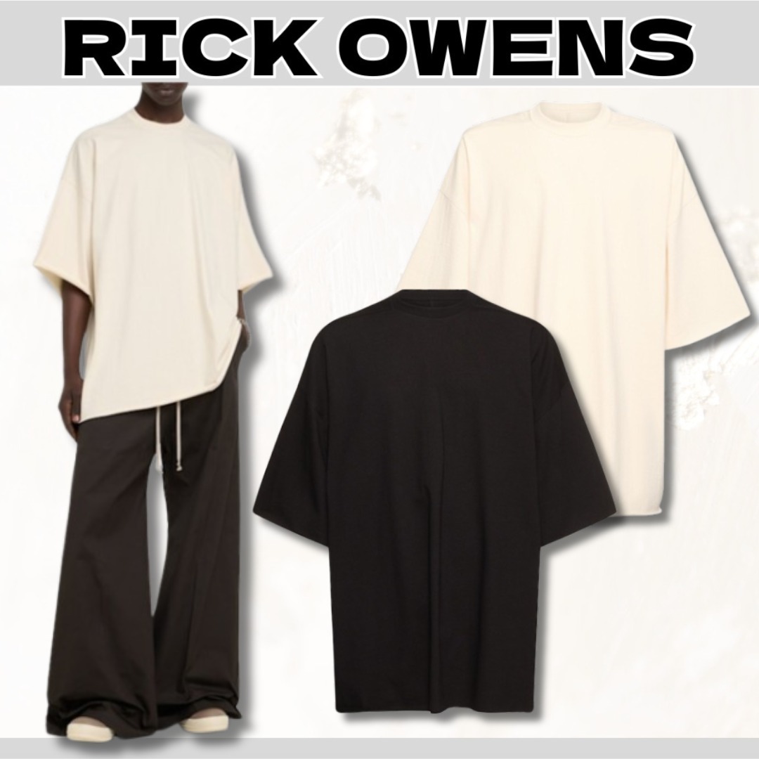 関送込【RICK OWENS】 コットンTシャツ 半袖 無地