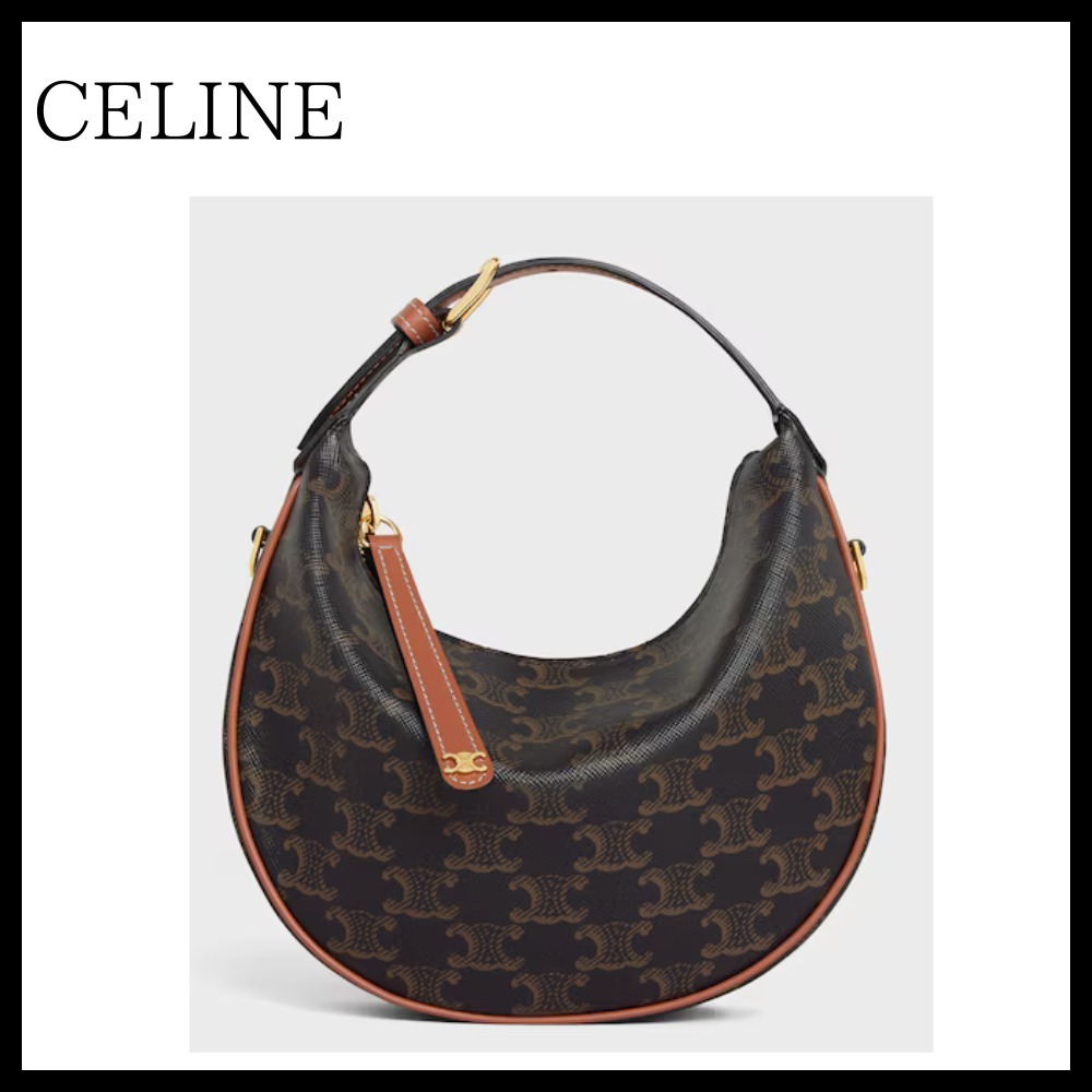 【CELINE】人気 ハンドバッグ トリオンフ キャンバス レザー仕様