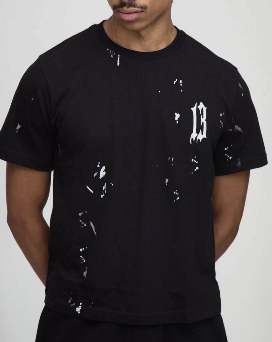 《boohoo》ペイントスプラッターTシャツ