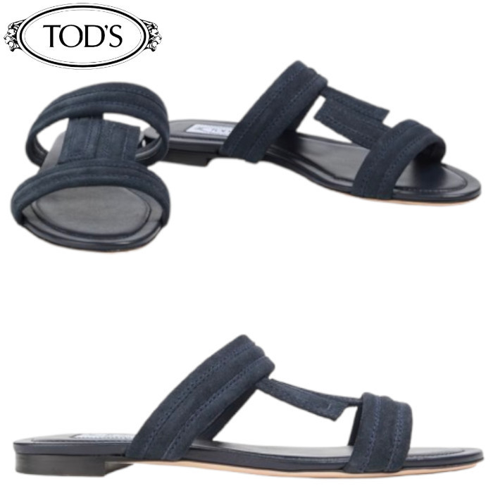 TOD’S【関税込み＊送料無料】Double T スエード サンダル