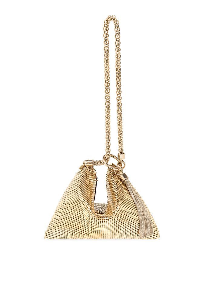 JIMMY CHOO カリ チェンストラッフ ミニ クラッチハック