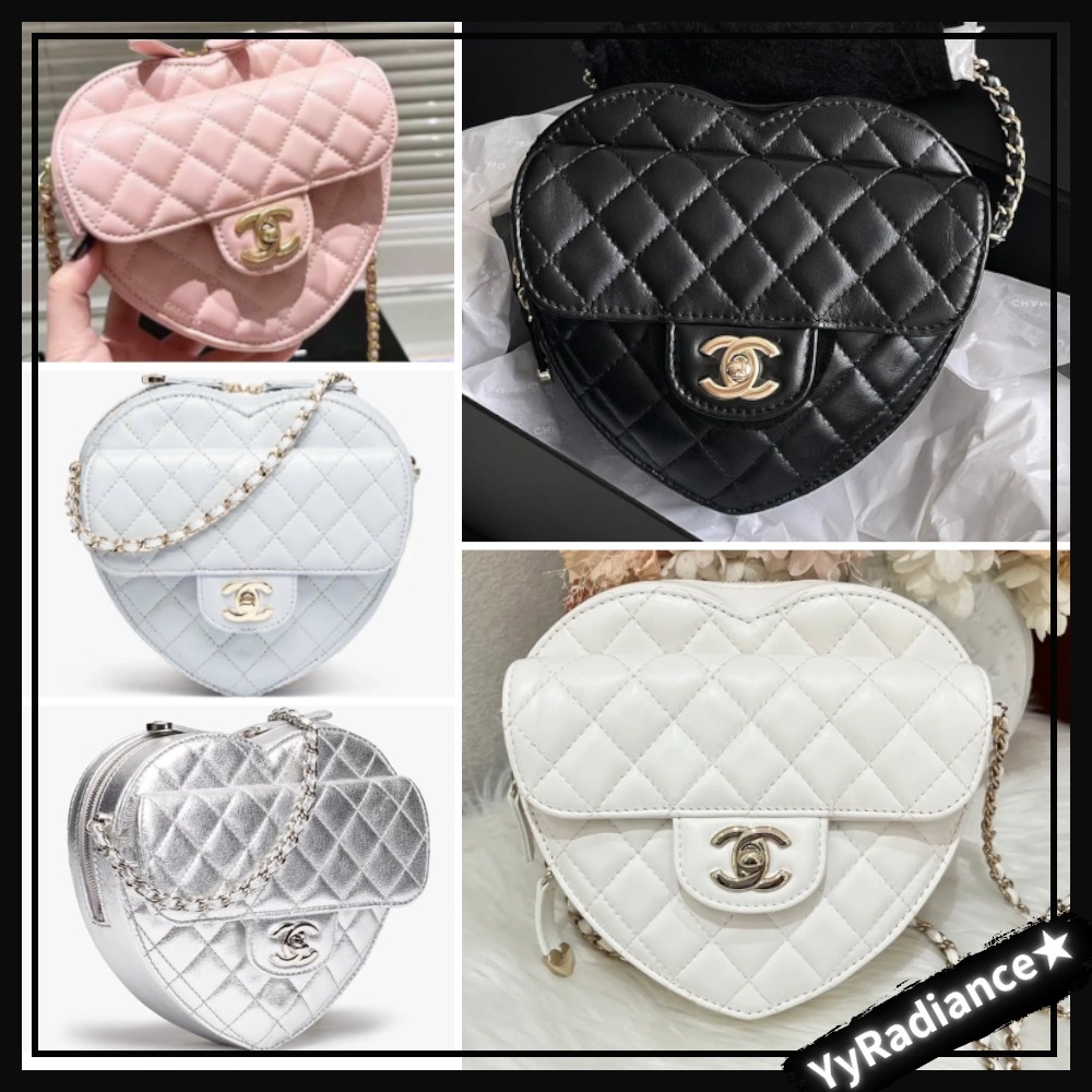 【ハート型が可愛すぎる♡】CHANEL ショルダーバッグ