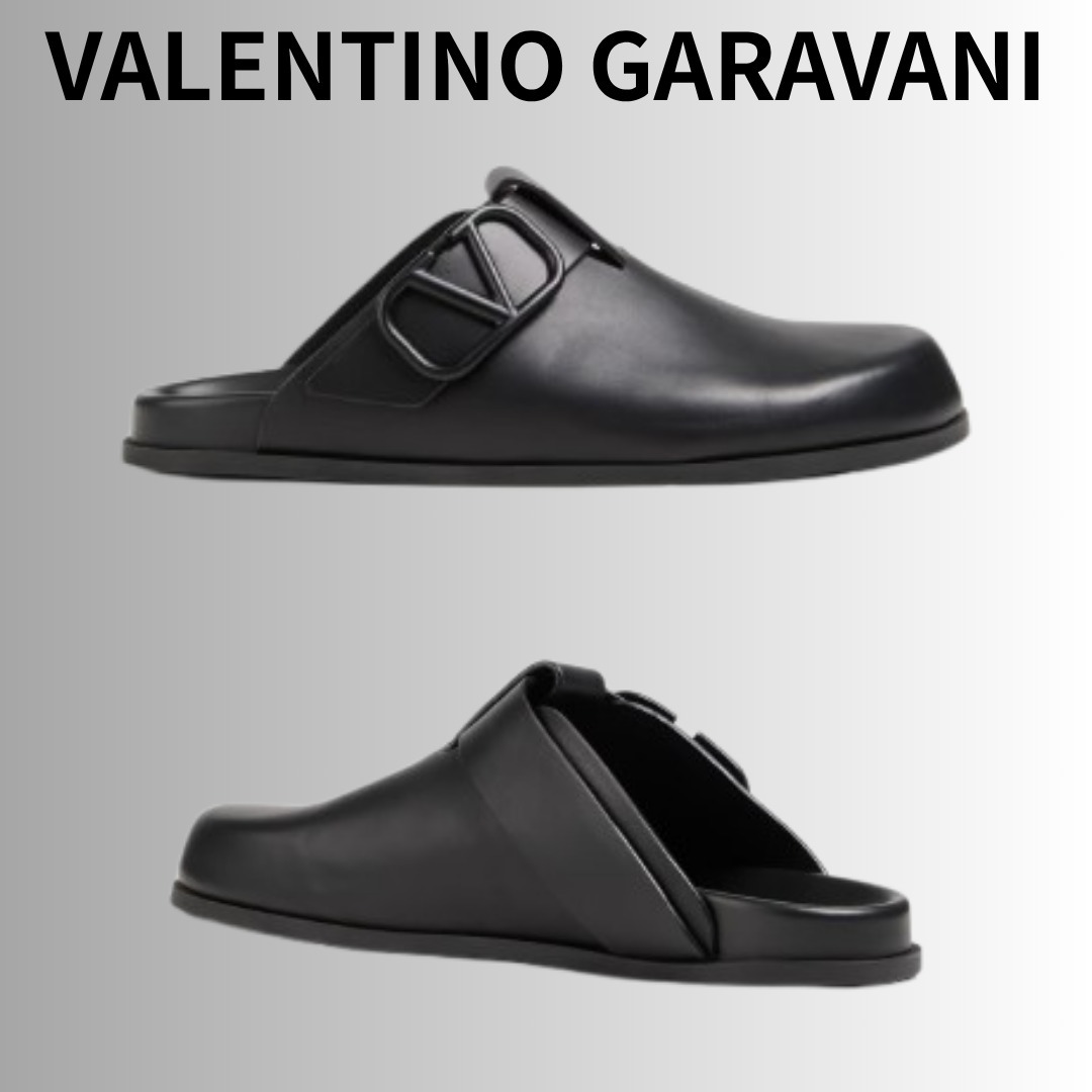 VALENTINO GARAVANI VLOGO レザー サボ
