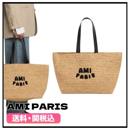 ★AMI Paris★ ロゴ かごバッグ 送料関税込み