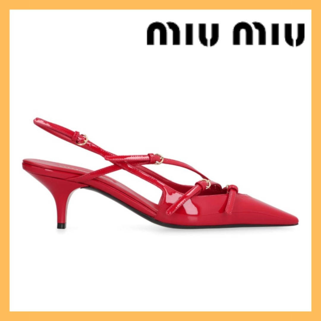 関税込！【MIU MIU】スリングバックストラップ