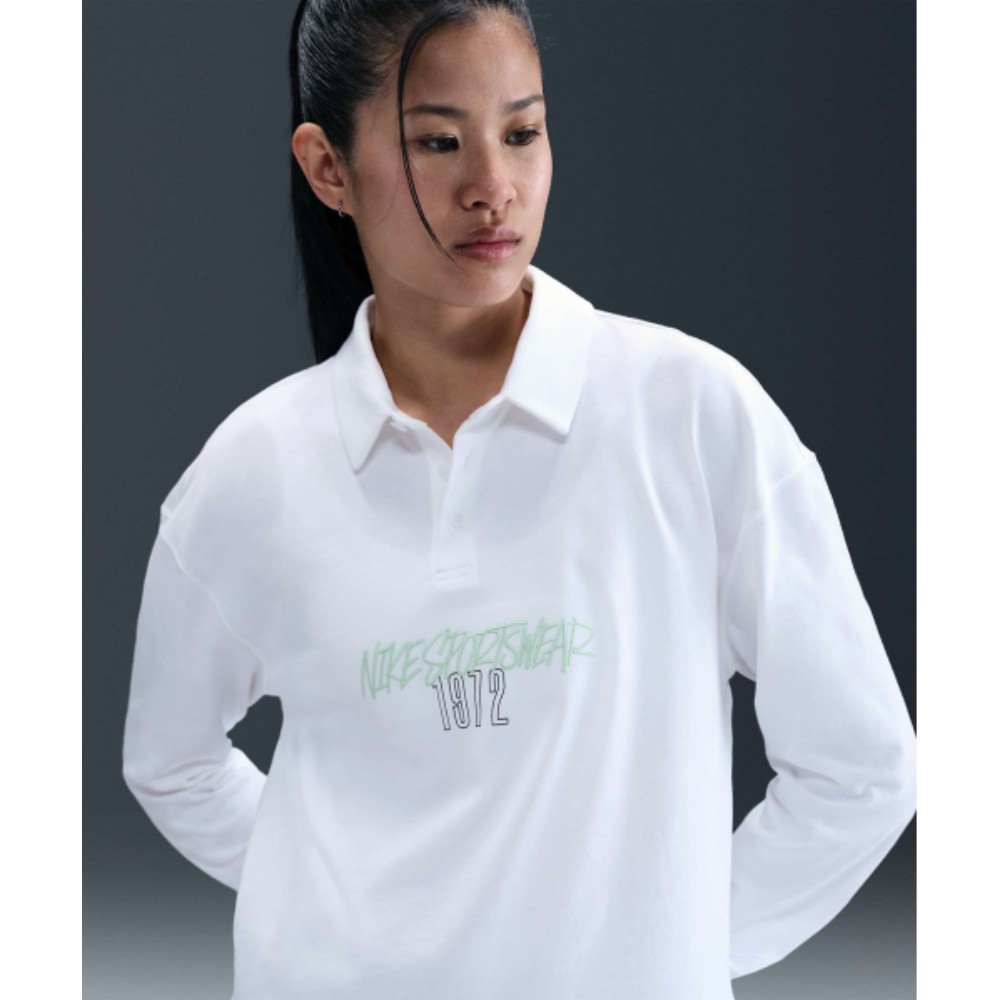 ★ Nike★ Sportswear Essentials Oversized Long Sleeve Polo