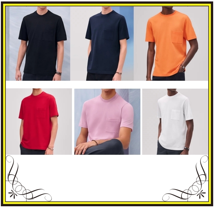 【HERMES】エルメス H刺繍Tシャツ コットン