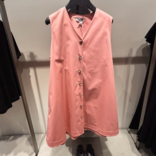 “COS” ウエストコート風ボタンミニドレス