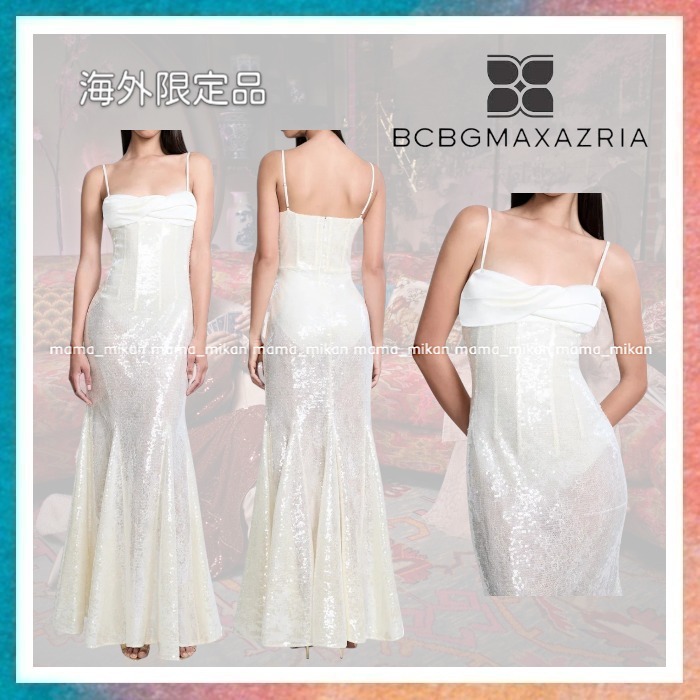 【BCBG MAXAZRIA】煌めく総レースが魅了するシークインガウン