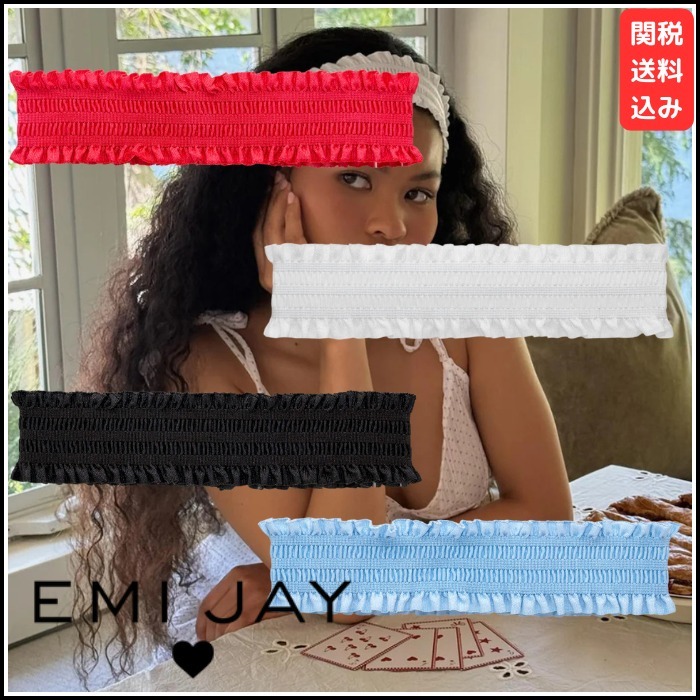 【EMI JAY】Ruffle Headband ヘアアクセサリー