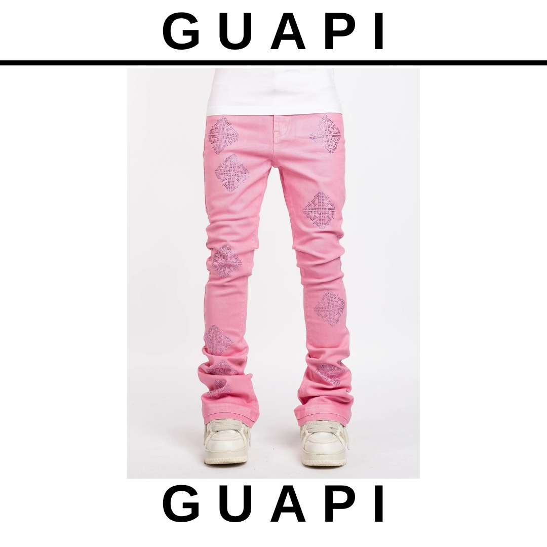 【GUAPI】フレンチローズワックス加工デニム 関/送込