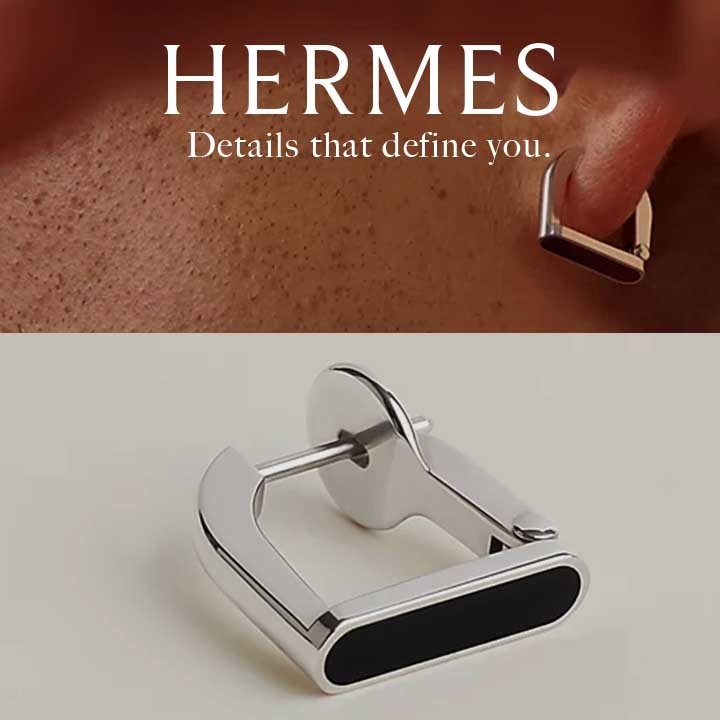 *大人の抜け感ジュエリー*【HERMES】Etrier シングルピアス