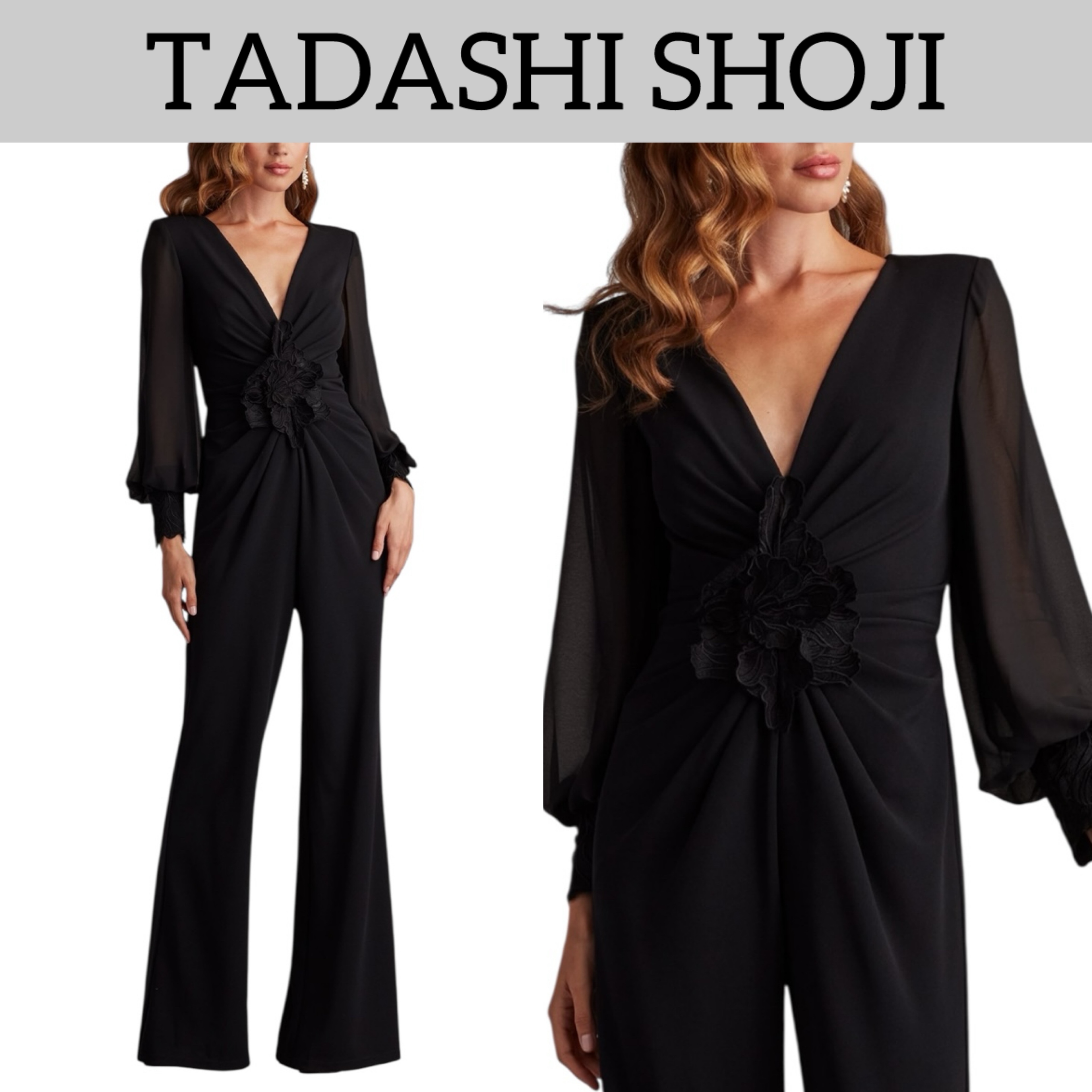 洗練スタイル◎TADASHI SHOJI シックジャンプスーツ Sahana