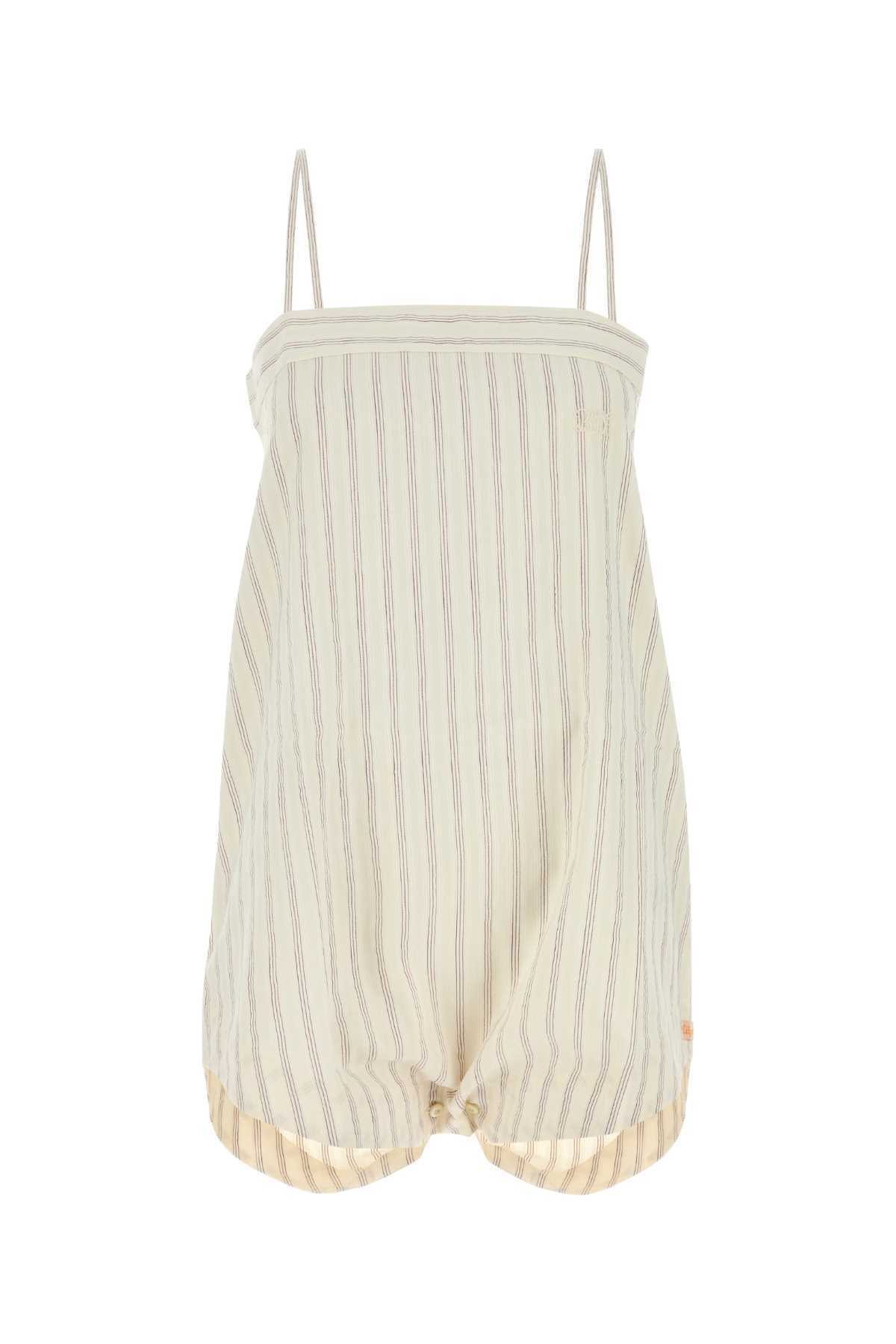 パンツ BODE Embroidered Cotton Lavender Sail Jumpsuit
