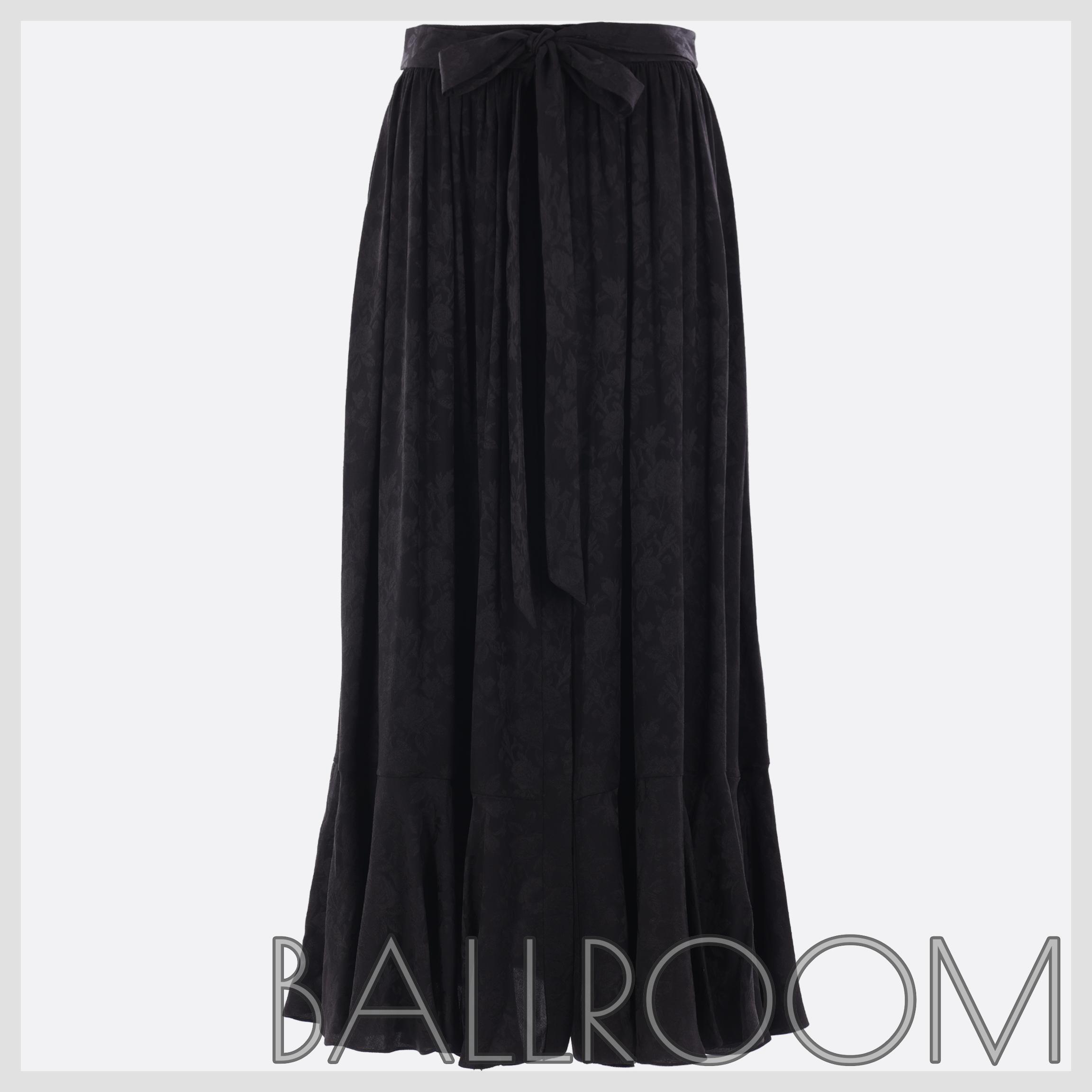 スカート CHLOE SILK JACQUARD MIDI SKIRT