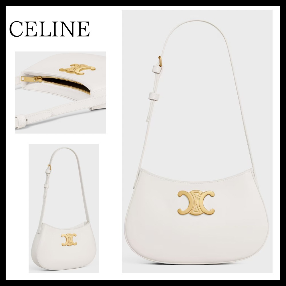 【CELINE】Medium Tilly レザー ショルダーバッグ 通勤 人気