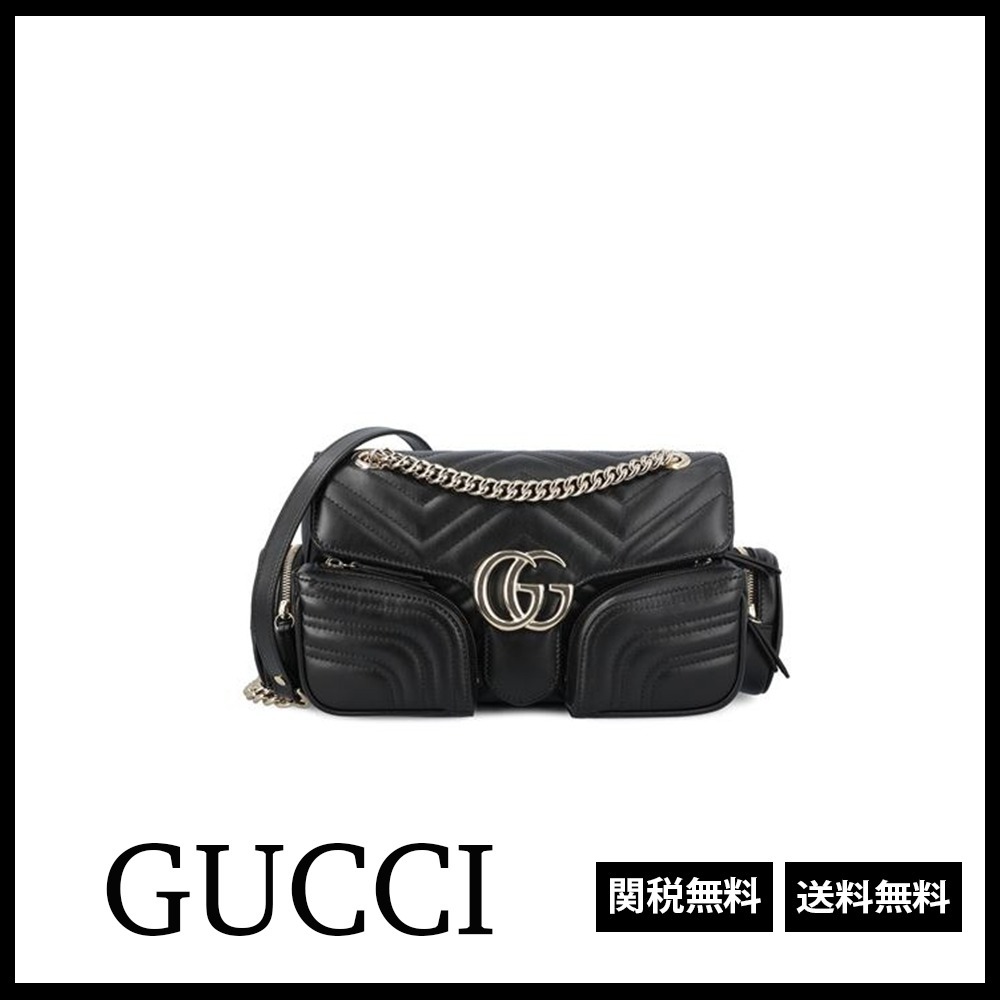 GUCCI 関税込 GG マーモント スモール マルチポケット バッグ